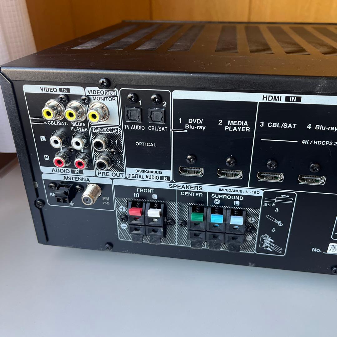 DENON AVR-X550BT 通電確認のみ　ジャンク扱い　リモコン付き