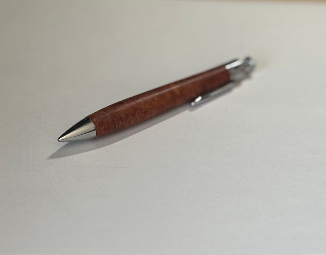 工房楔　花梨瘤杢　ペンシルコルタ楔0.5mm おまけ付き
