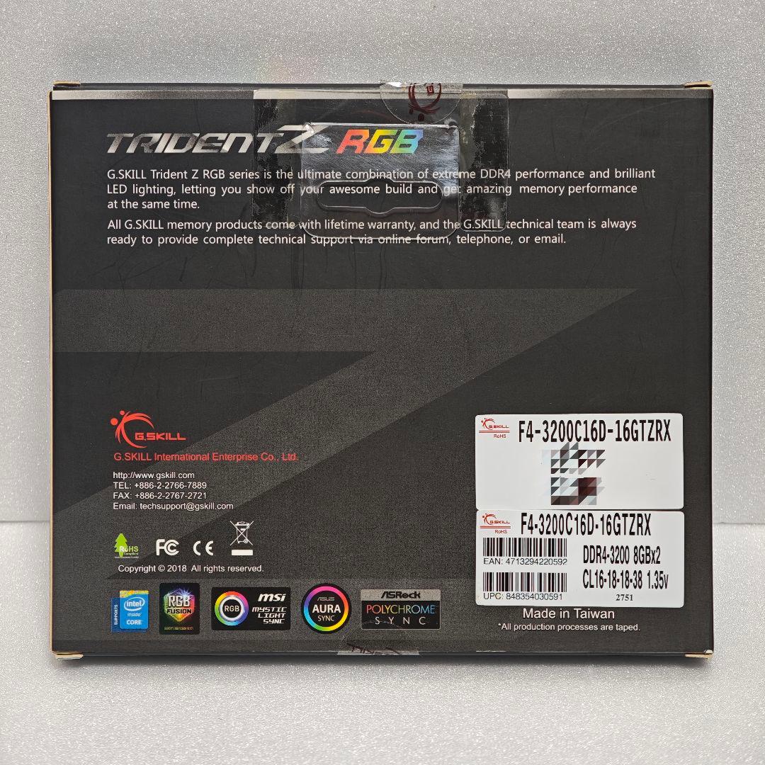 あ*し様 Ｇ.SKILL メモリー DDR4 3200MHz 16GB 8GB×
