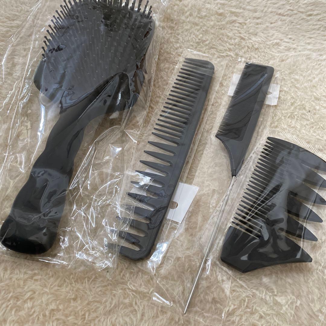 メンズ ヘアコームセット パドルブラシ ブラシ コーム ヘア4点セット