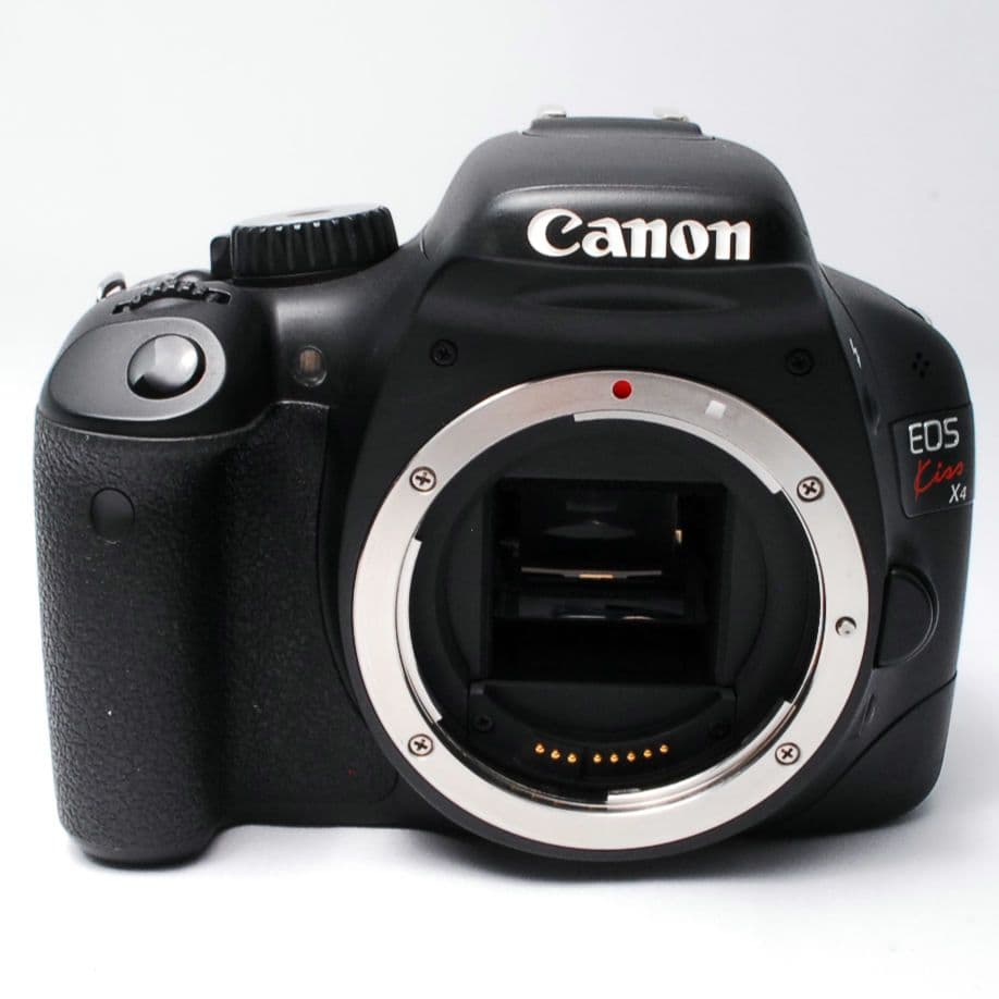 ②C Canon EOS Kiss x4 標準レンズセット フード付き