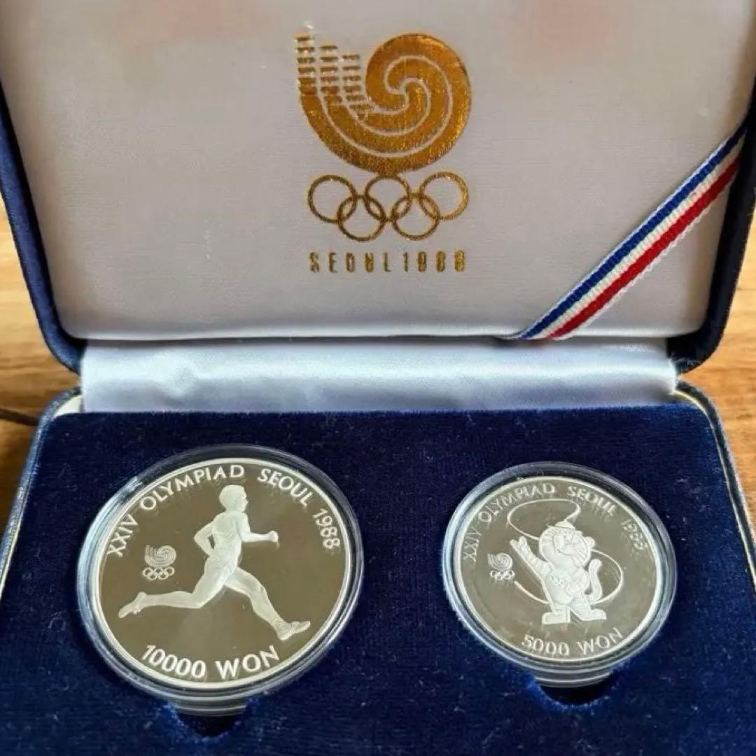 美品1988年ソウルオリンピック記念セット 銀貨 シルバー925