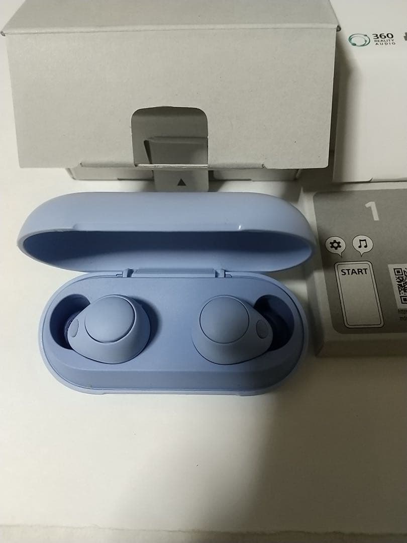 SONY ワイヤレスイヤホン ライトブルー