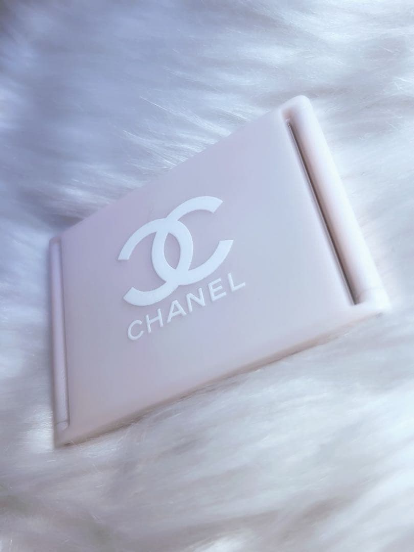 ✨CHANEL 桜ピンク 三面ミラー 拡大鏡つき ノベルティ 非売品 希少レア✨️