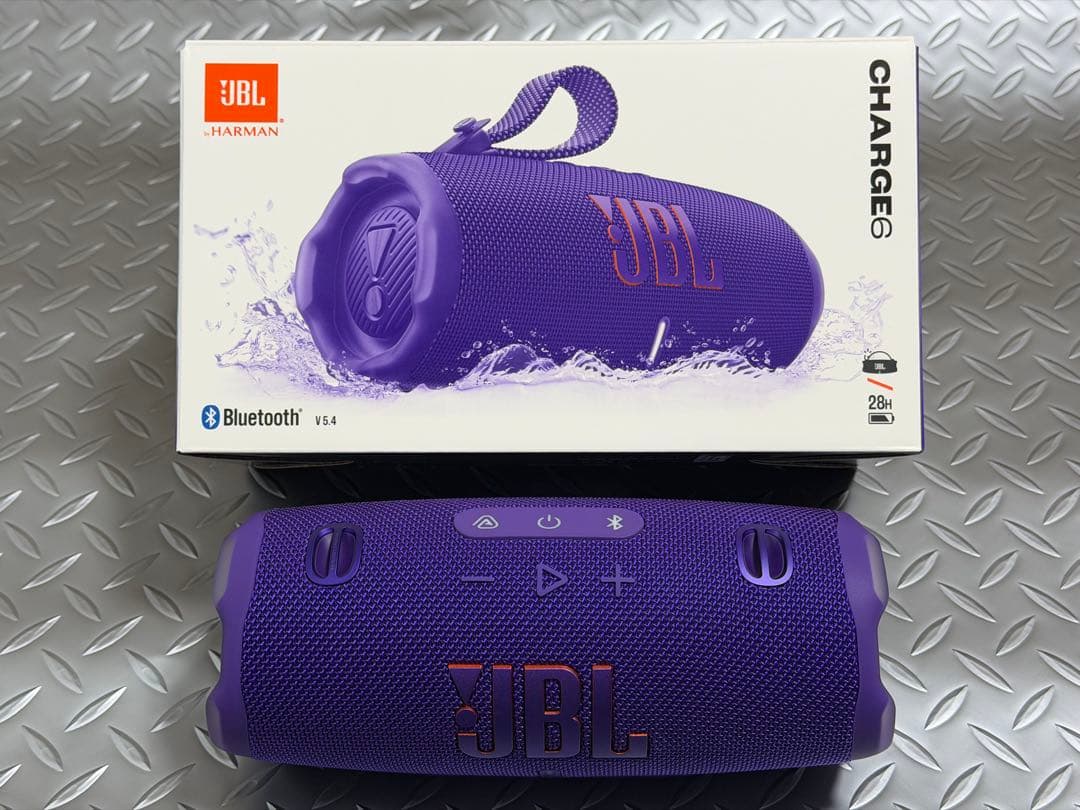 【美品】JBL CHARGE6 Bluetoothスピーカー パープル