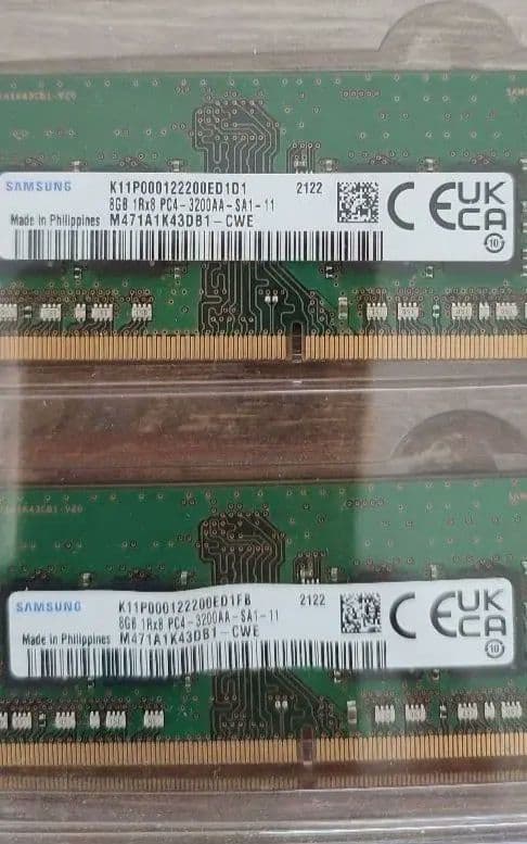 DDR4 16GB（8GB✕2）PC4-3200AA-SA-11
