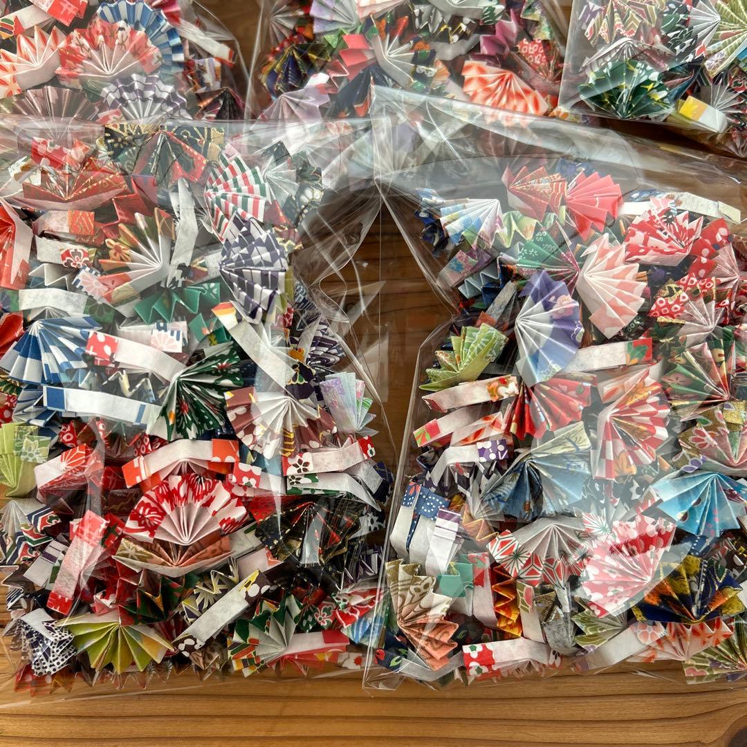【マロン】2月分　和柄和紙の扇子　1000個