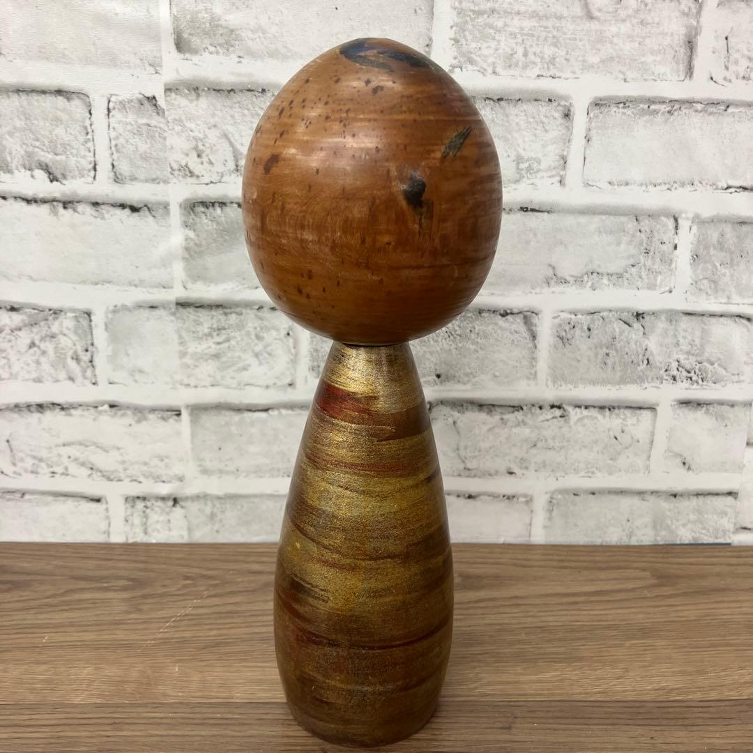 4F 伝統こけし 作家物 はしめ 署名 刻印あり 創作こけし 木工芸 民芸品
