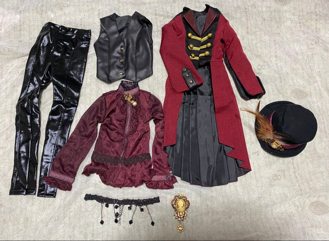 ドール服 ドレス SD17boyサイズ ヨーロピアン風セット服