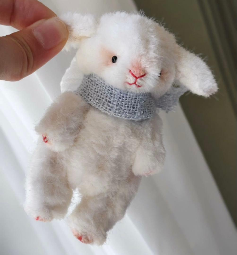 モコモコ羊ちゃん アーティストベア 海外作家様 ハンドメイド ぬいぐるみ 置物