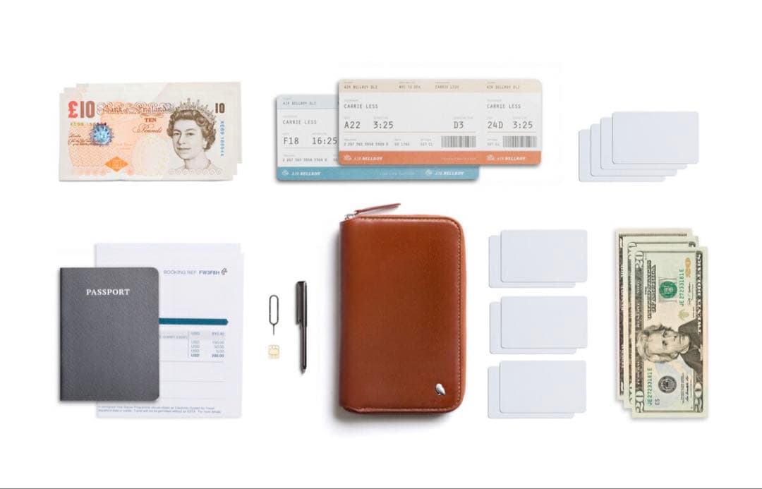 パスポートケース　bellroy トラベルウォレット