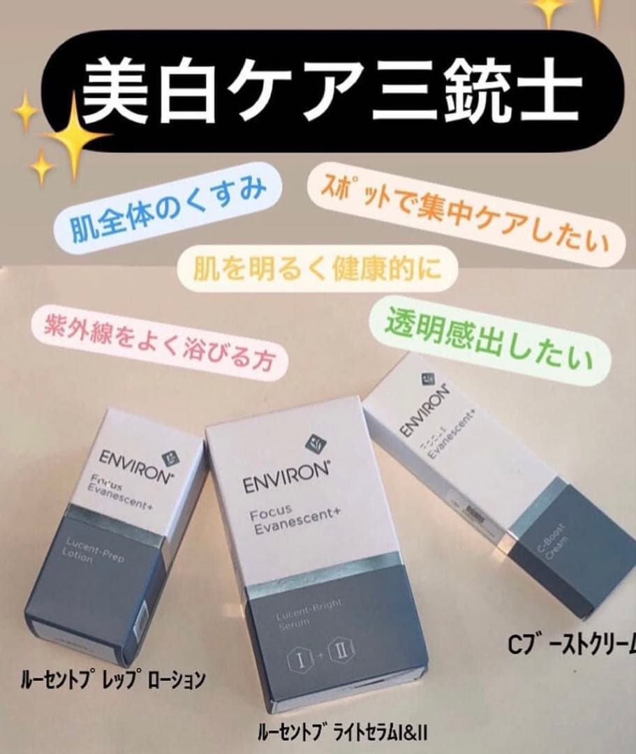 ★エンビロン★ ルーセントブライトセラム I＆II とプレップローション 美白