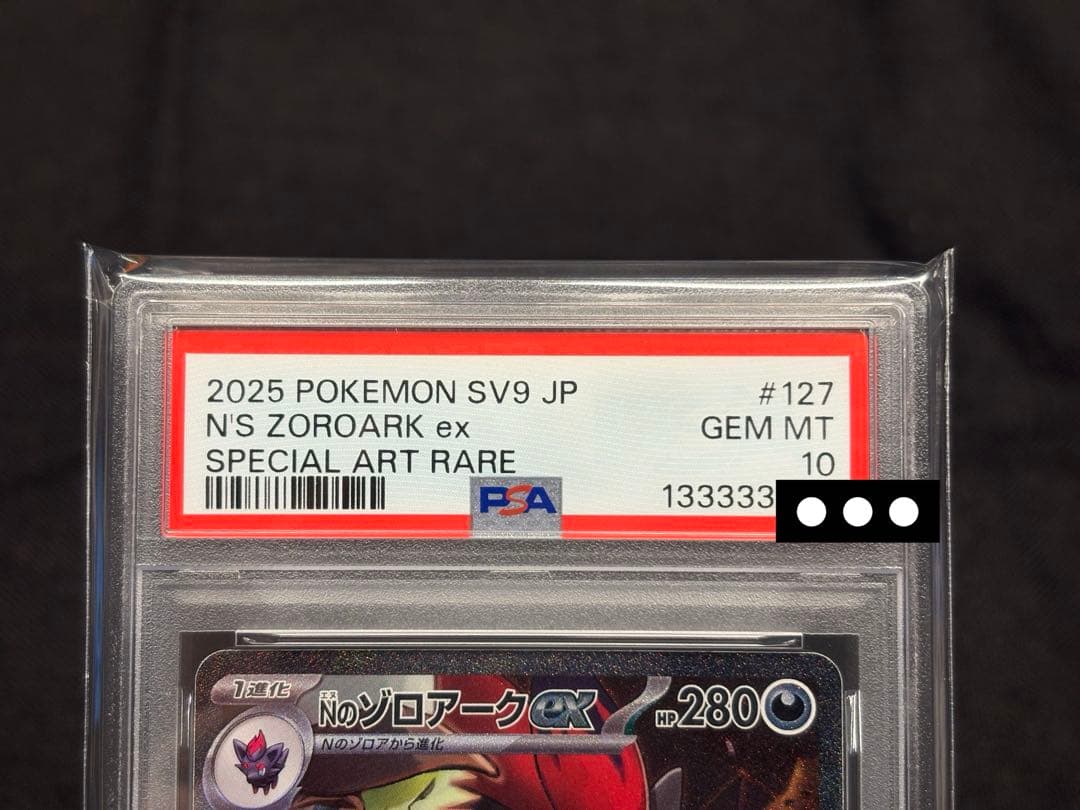 300円START!!!☆希少良番☆ 【PSA10】Nのゾロアークex［SAR］