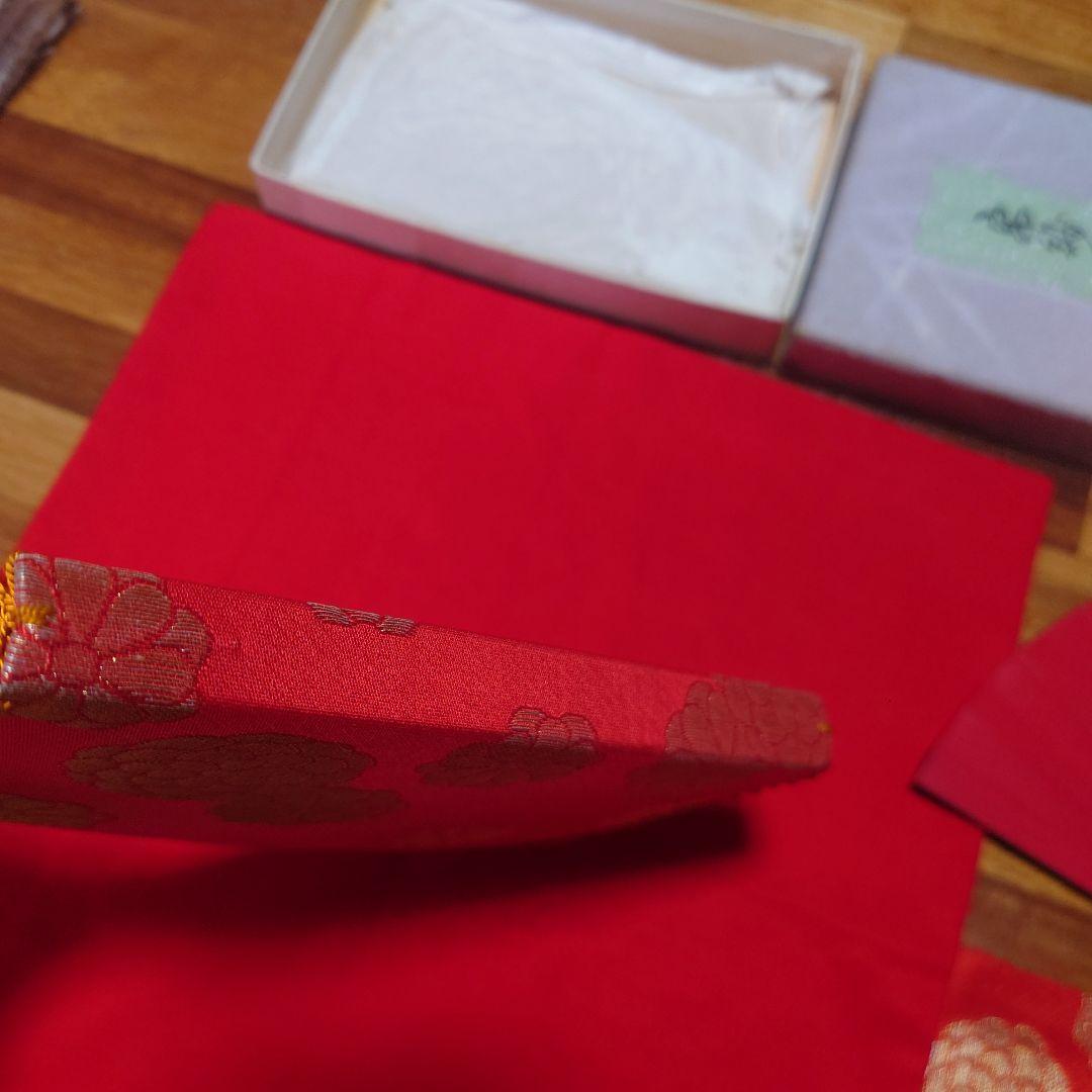 【美品】茶道 裏千家 女子用 帛紗 帛紗ばさみ 扇子 古帛紗 懐紙入れ