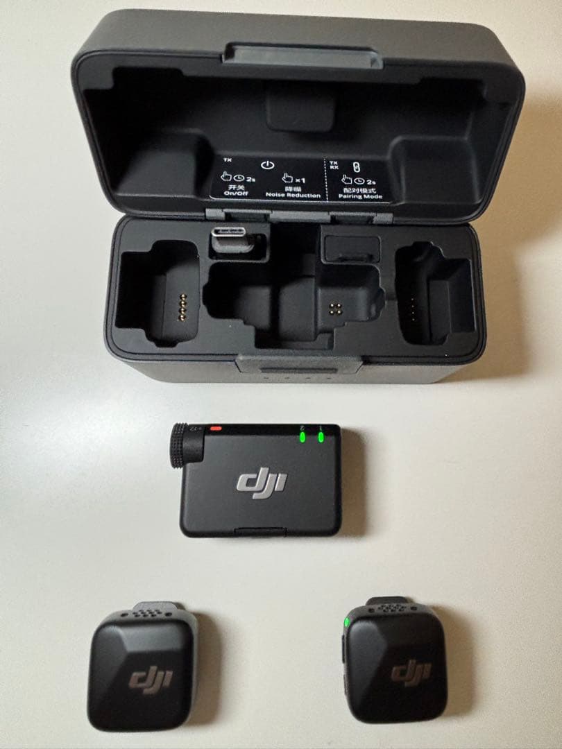 DJI MIC MINI ワイヤレスマイクロフォン　2TX+1RX+充電ケース