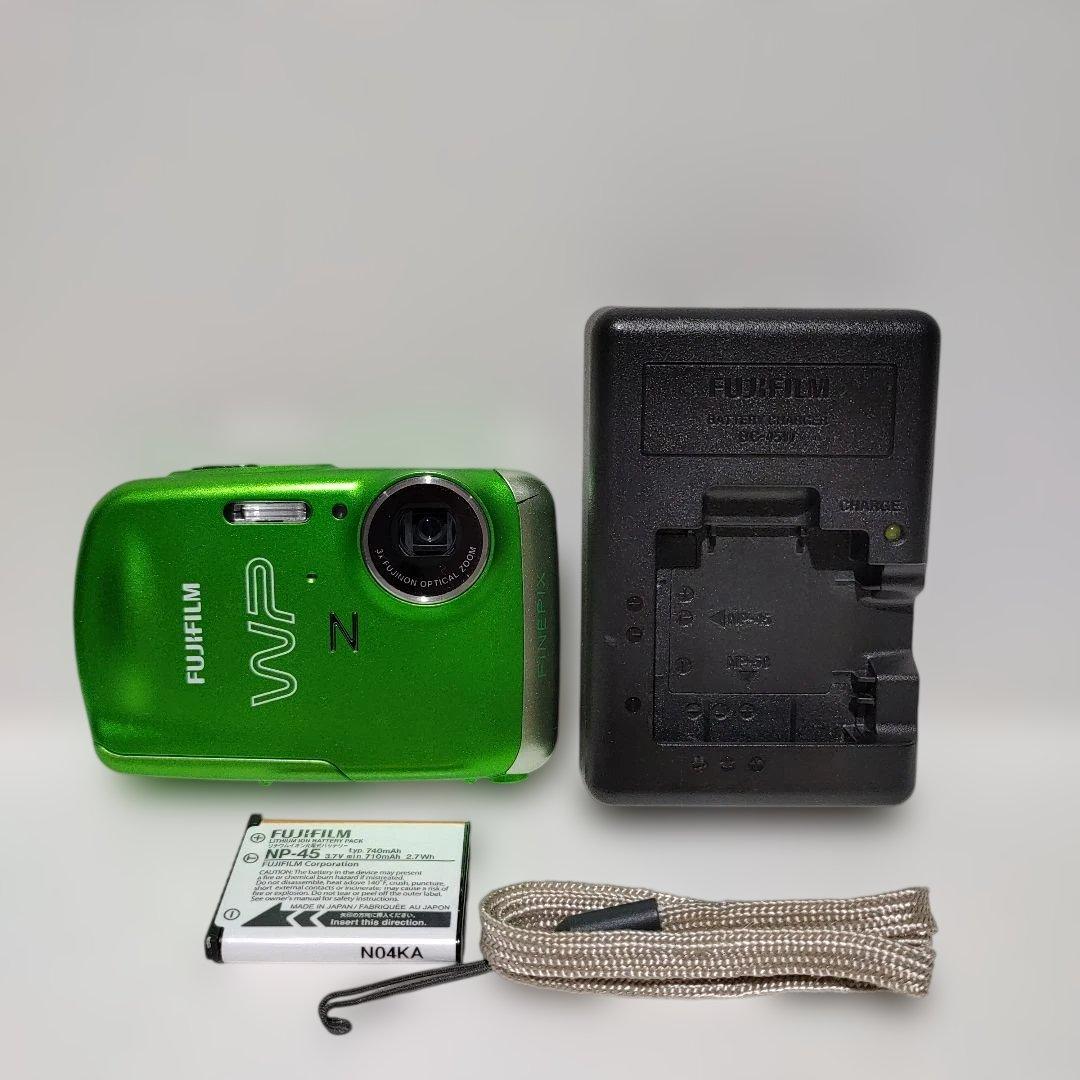 フジフイルムFUJIFILM FinePixZ33 WP グリーン 防水デジカメ