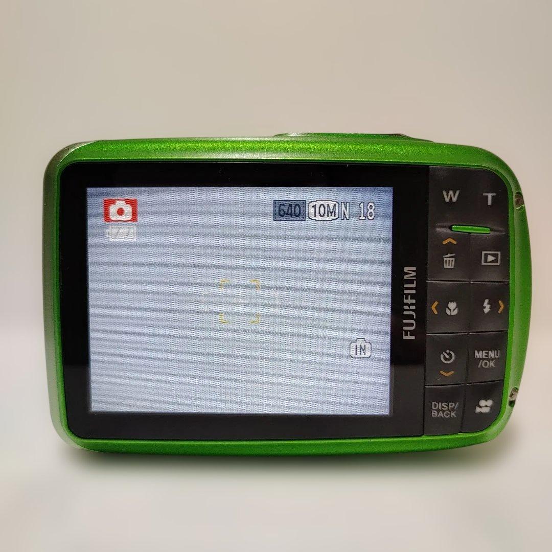 フジフイルムFUJIFILM FinePixZ33 WP グリーン 防水デジカメ