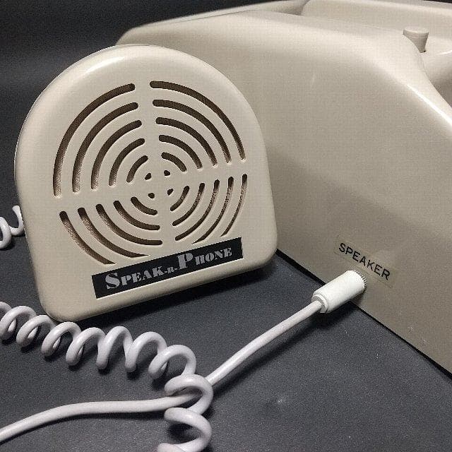 電話機をハンズフリーに 昭和レトロ「SPEAK-R-PHONE」未開封