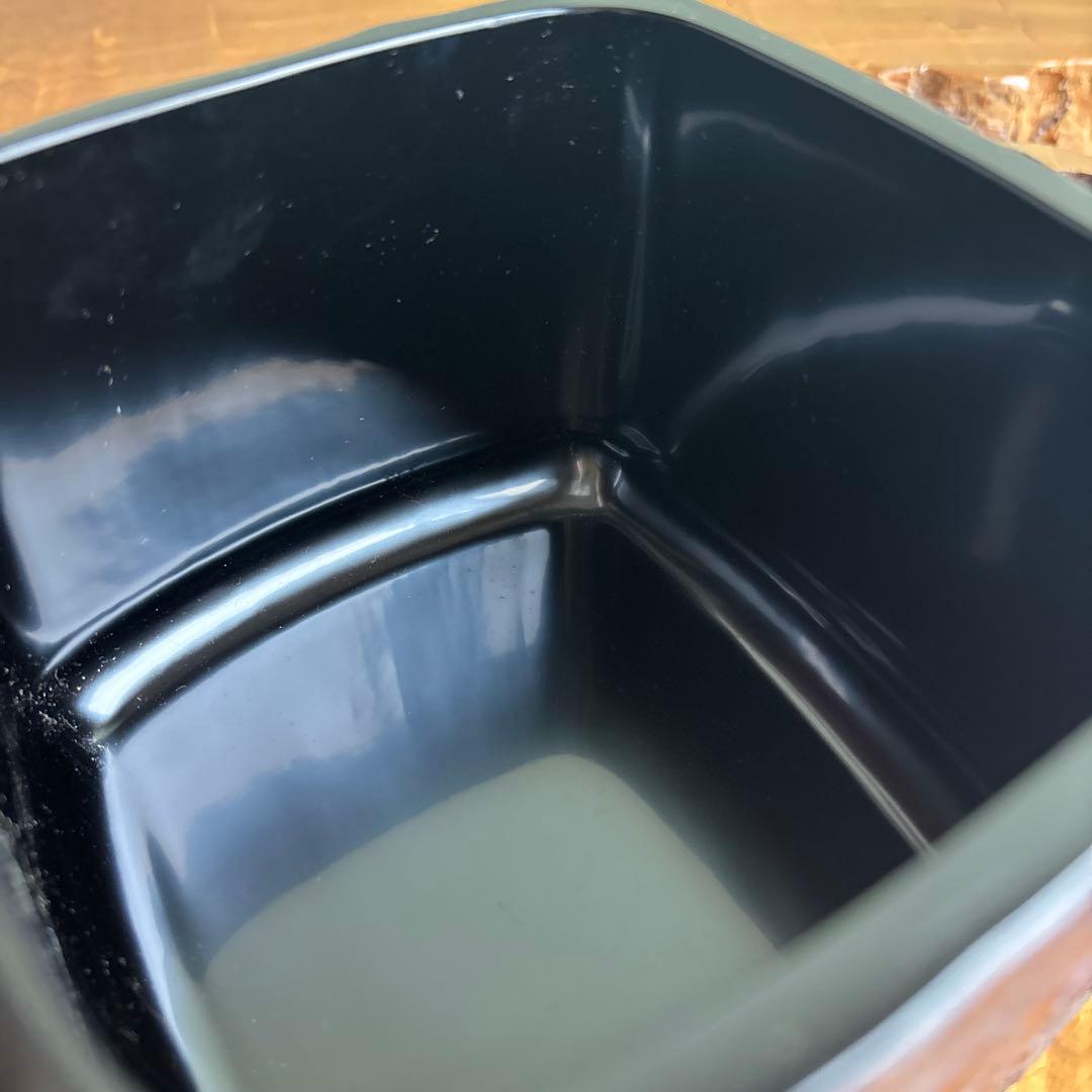 能登輪島塗 慶塚作 欅皮 建水 茶道具 共箱