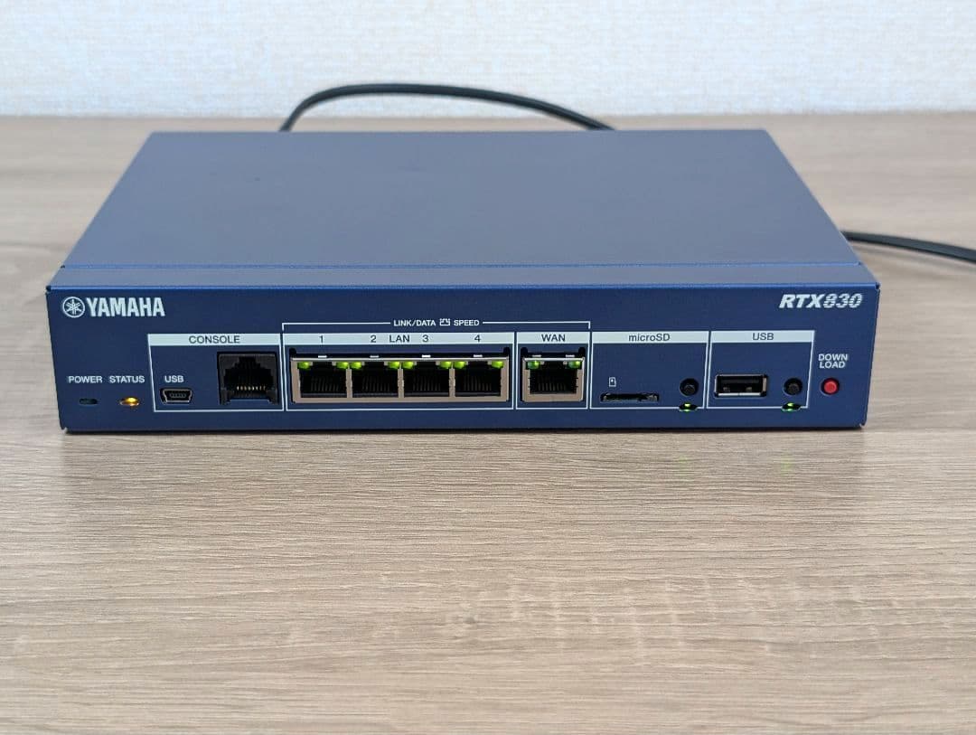 【美品】YAMAHA RTX830 ギガアクセスVPNルーター 動作確認済
