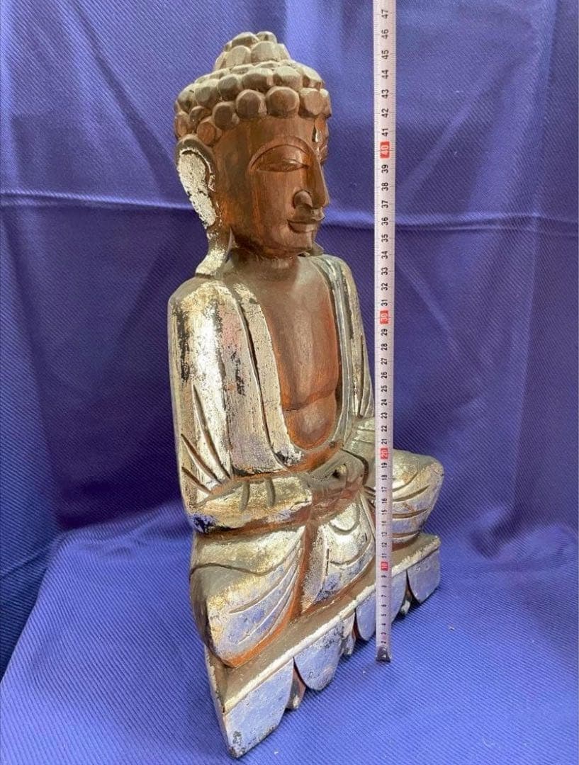 仏陀　仏像 阿弥陀如来座像 阿弥陀仏 彫刻 天然木　置物