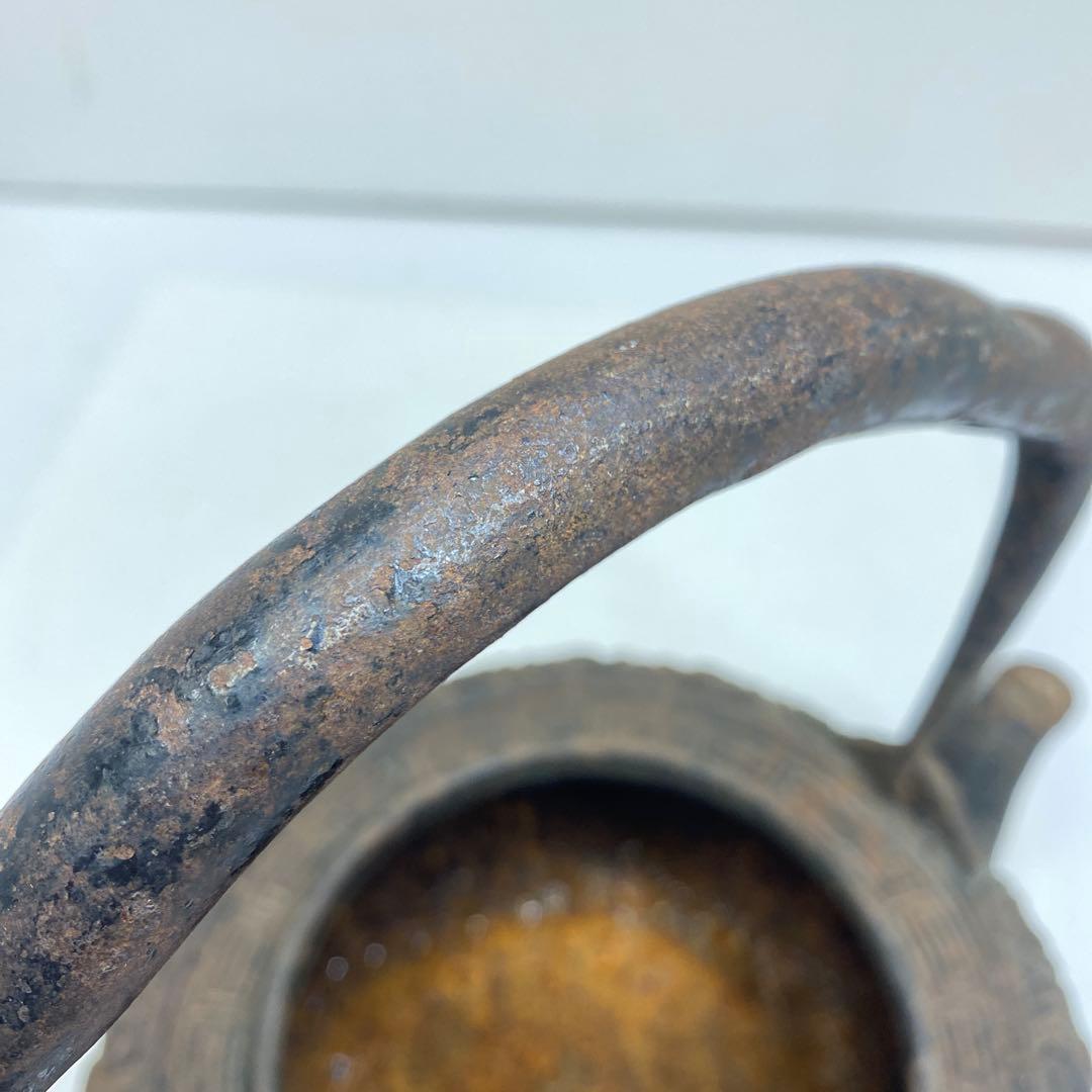 龍文堂　在銘　底に印銘　彫金鉄瓶　トヒチカ　2462g 東S8-0407☆2F
