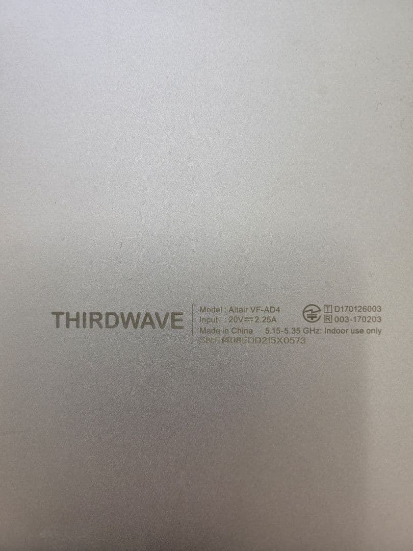 14インチモバイルノート サードウェーブTHIRDWAVE VF-AD4S