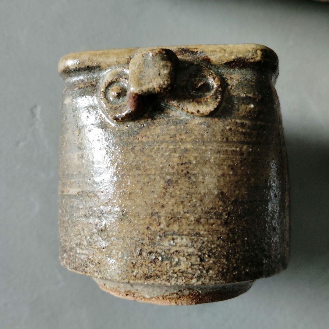 北窓窯　蕎麦猪口　茶碗　湯呑　5客セット　陶器　雷模様