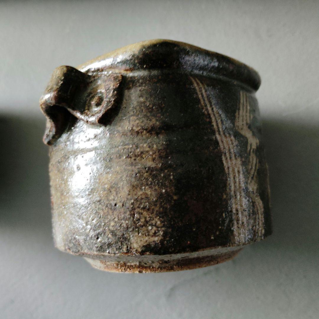 北窓窯　蕎麦猪口　茶碗　湯呑　5客セット　陶器　雷模様