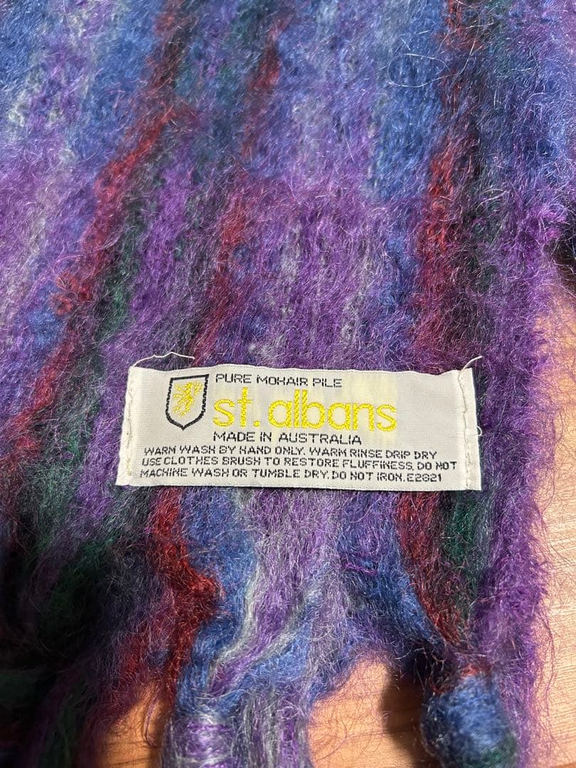 ［vintage］mohair muffler 70s Australia製