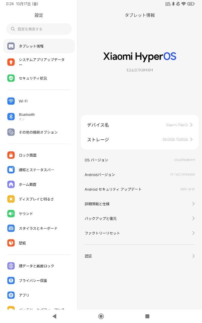 Xiaomi pad 5 国内版 6+128gb 付属品多数