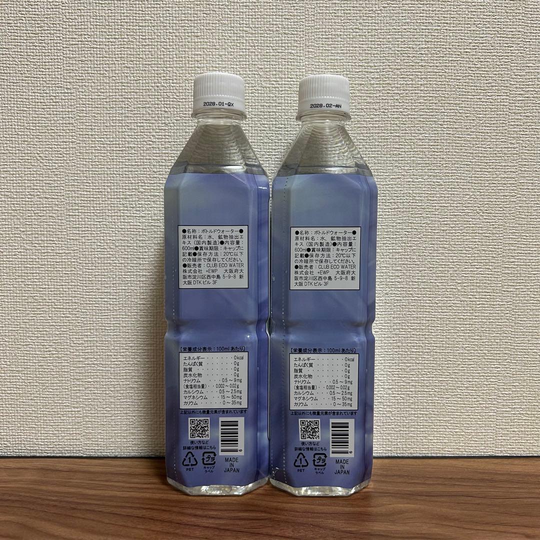 エコウォーター ライフエッセンス 600ml 2本【2028年1・2月】