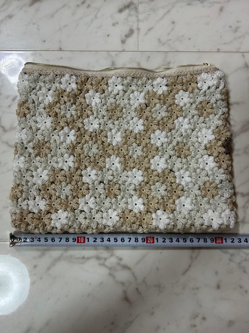 ハンドメイド　手編み　バッグ　ポーチ