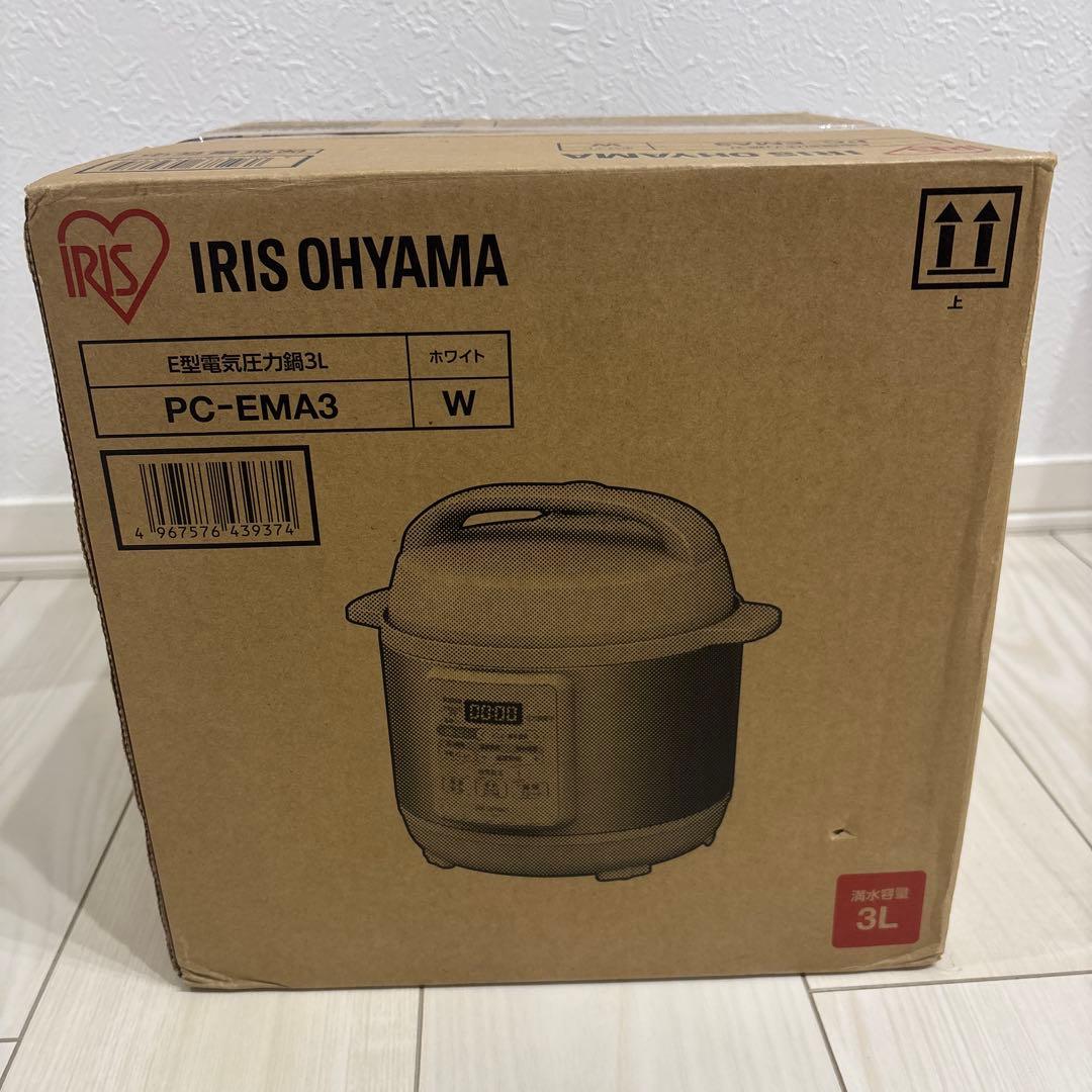 IRIS OHYAMA 電気圧力鍋 PC-EMA3 3L ホワイト