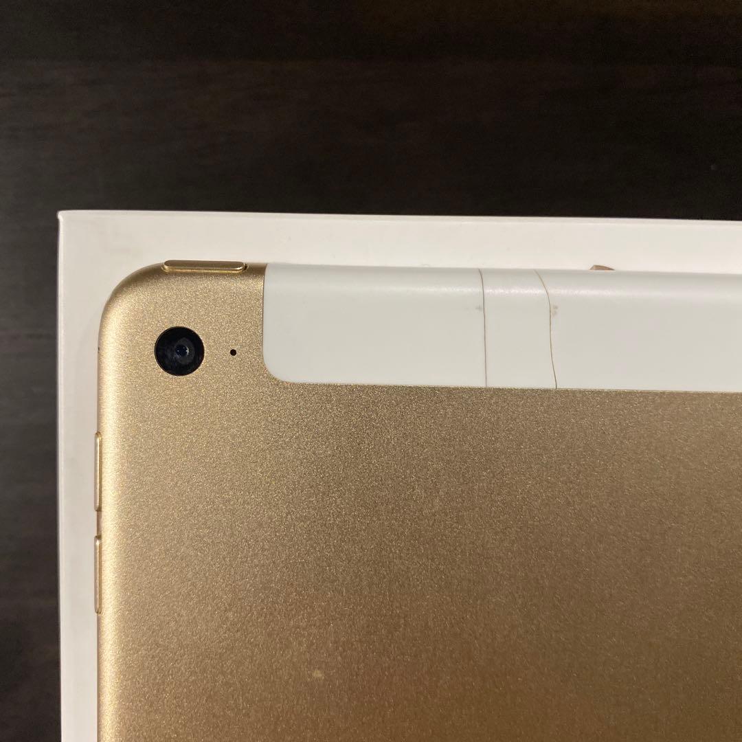 ipad mini4 128gb ゴールド 背面に割れあり 箱・ケース付き