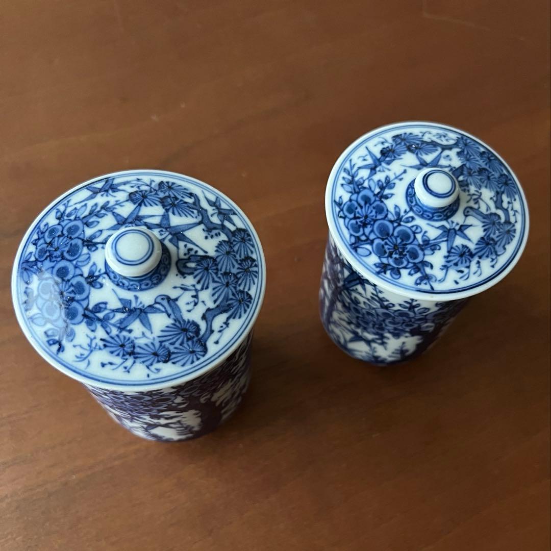 清水焼　夫婦湯呑 セット　平安京泉
