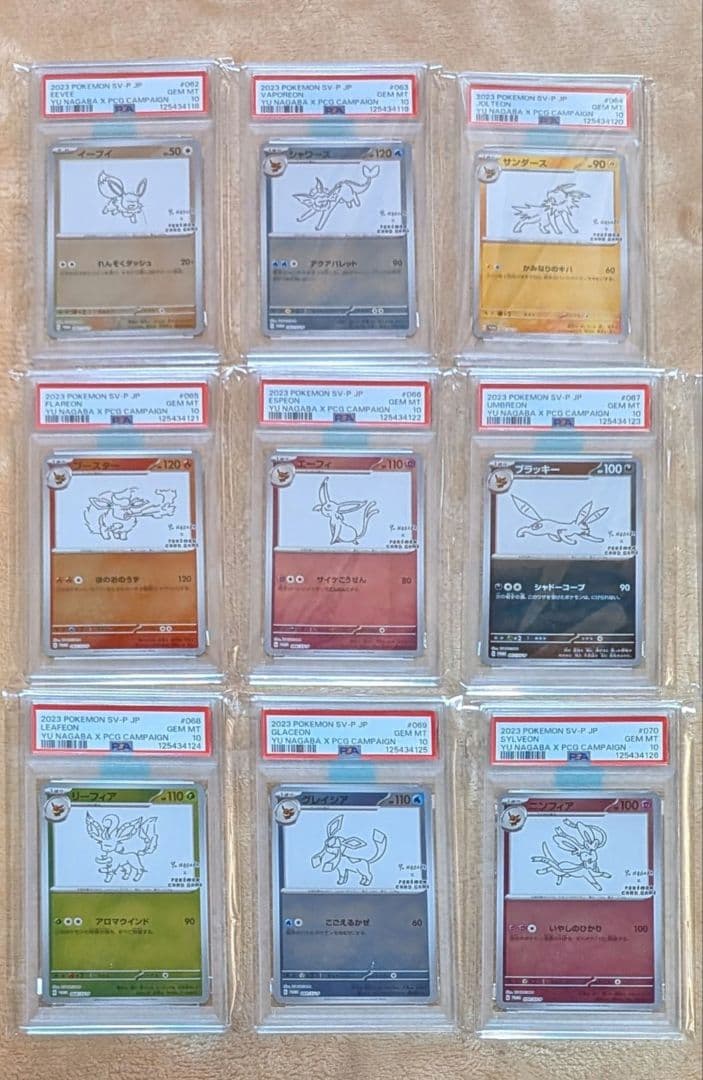 完美品 PSA10！ ブイズ nagaba プロモ 9連番
