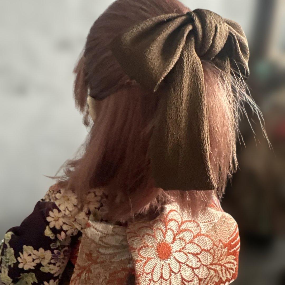 お値下げ❣️髪色の素敵な　伝統的な和服　素敵なお振袖のお人形