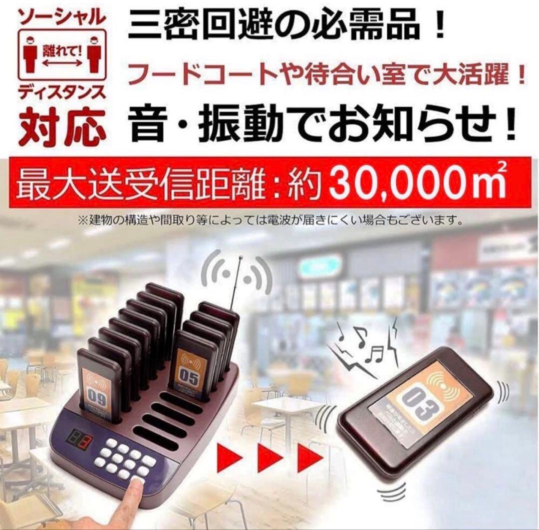 呼び出しベル 介護 病院 飲食店 呼び衛門 子機16台　ワイヤレス 店舗用 中古