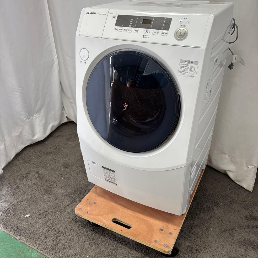 K942⭕️ドラム式洗濯機　シャープ　10キロ　右開き　安い　綺麗　人気　設置無料