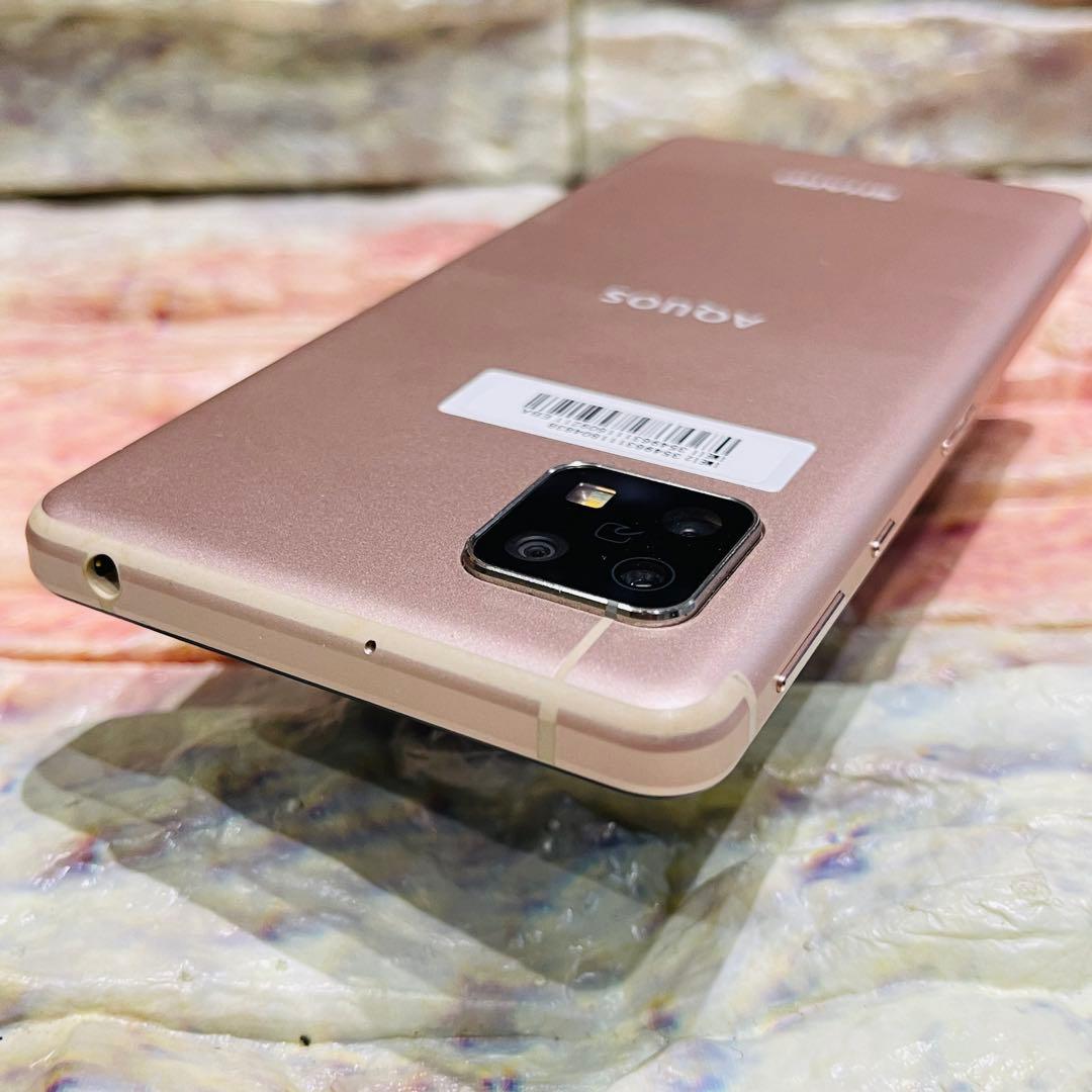 SIMフリー AQUOS sense4 64GB ライトカッパー 電池良好