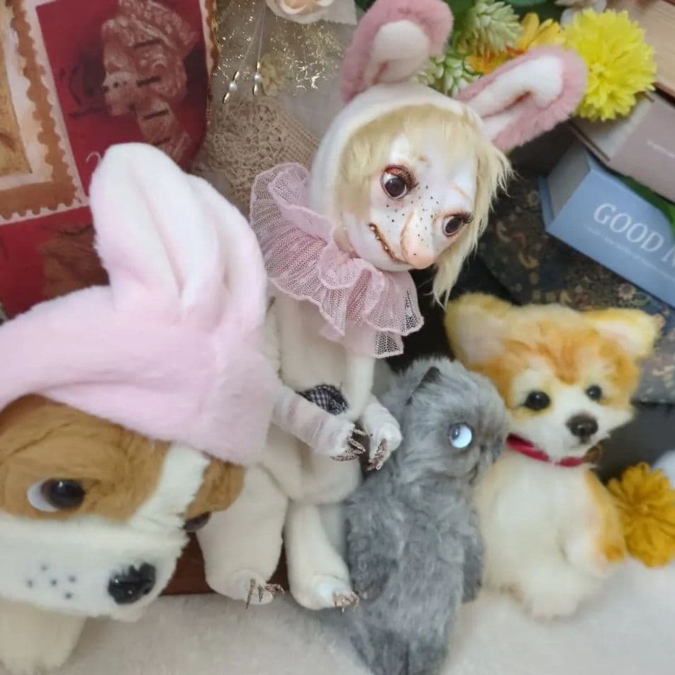 アートドール 作家 ぬいぐるみ 創作人形 ドール ハンドメイド