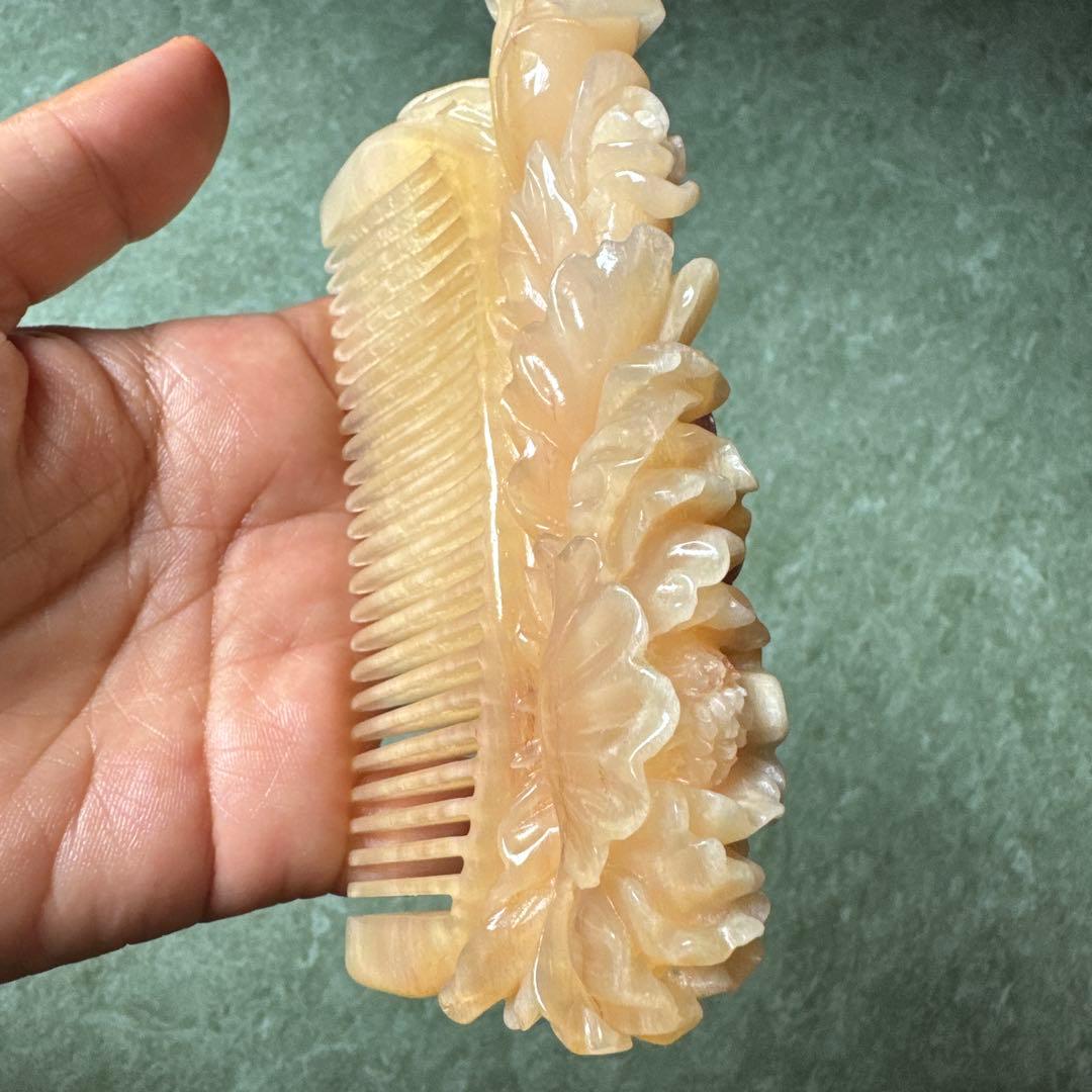 彫刻 角製品　ヘアコーム