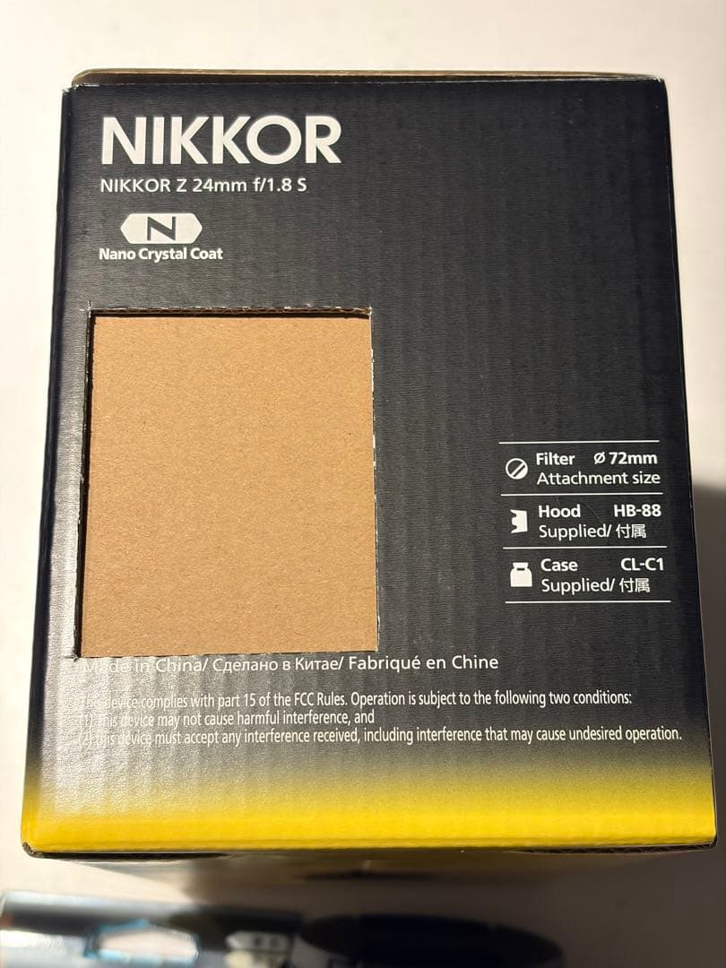 【保護フィルター付き】極美品ニコン NIKKOR Z 24mm f/1.8 S