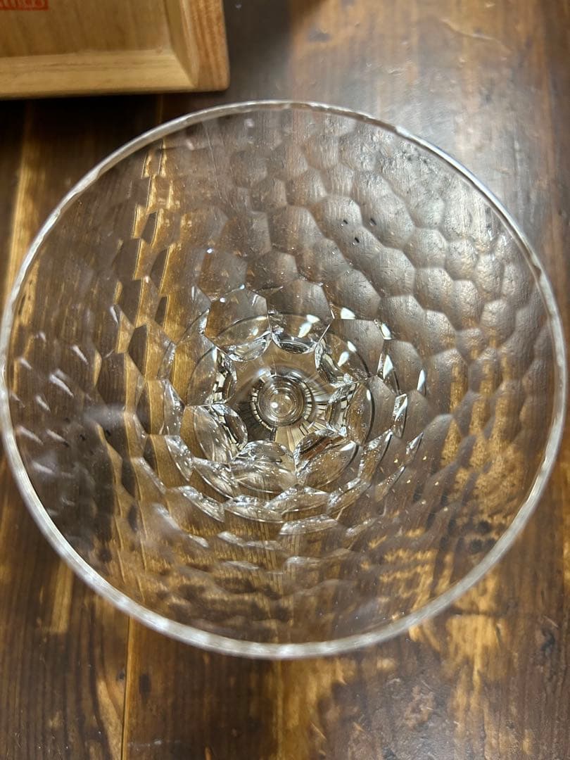 ガラス作家　作家　白幡明　細波紋杯　　日本伝統工芸展受賞　入賞　工芸品