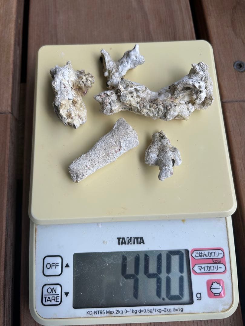 水槽用天然ライブロック　約1.8キロ 洗浄済み　6点セット