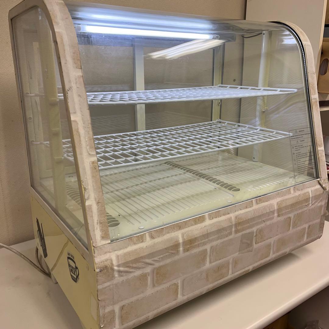 業務用 4面ガラス冷蔵ショーケース キズ、汚れありW68×H67×D45cm