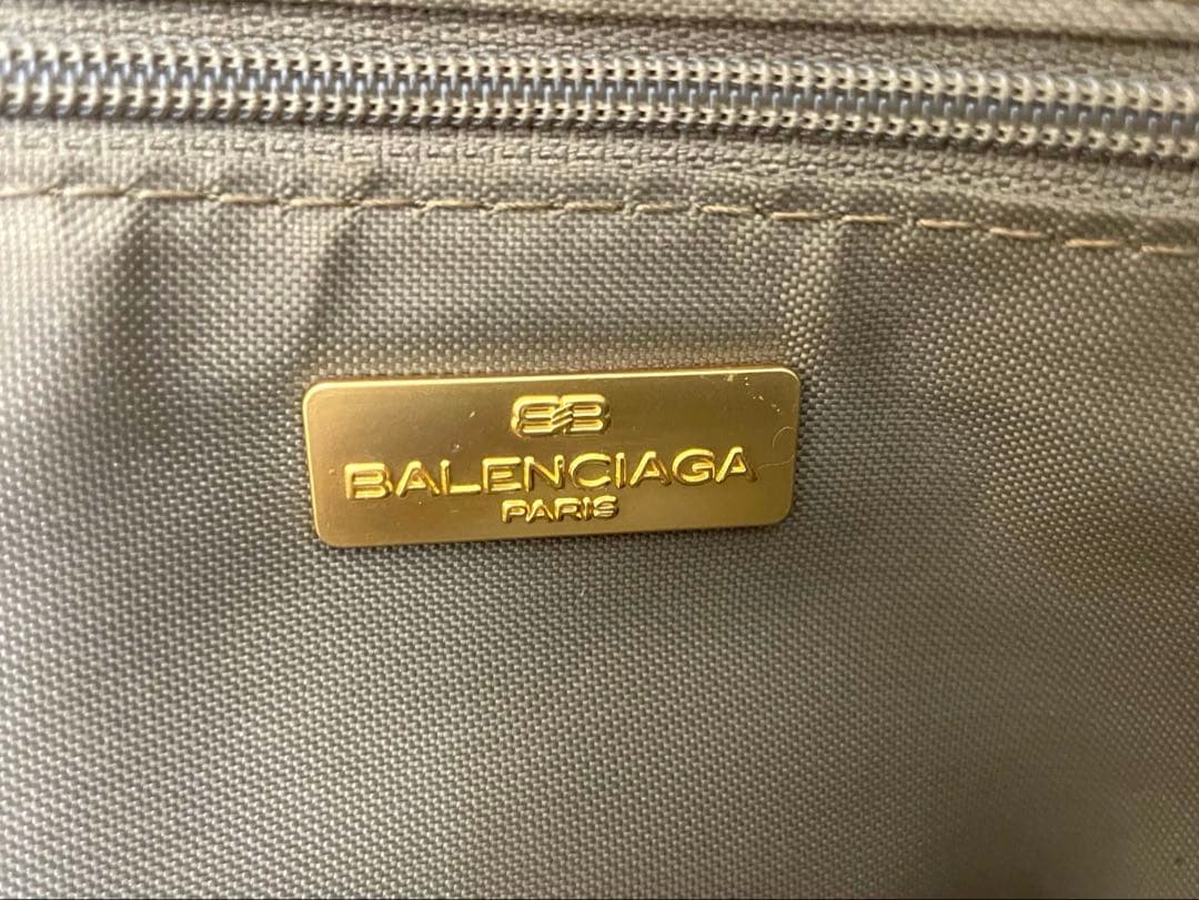 BALENCIAGA バレンシアガ ナイロン ボストンバッグ ブラウン