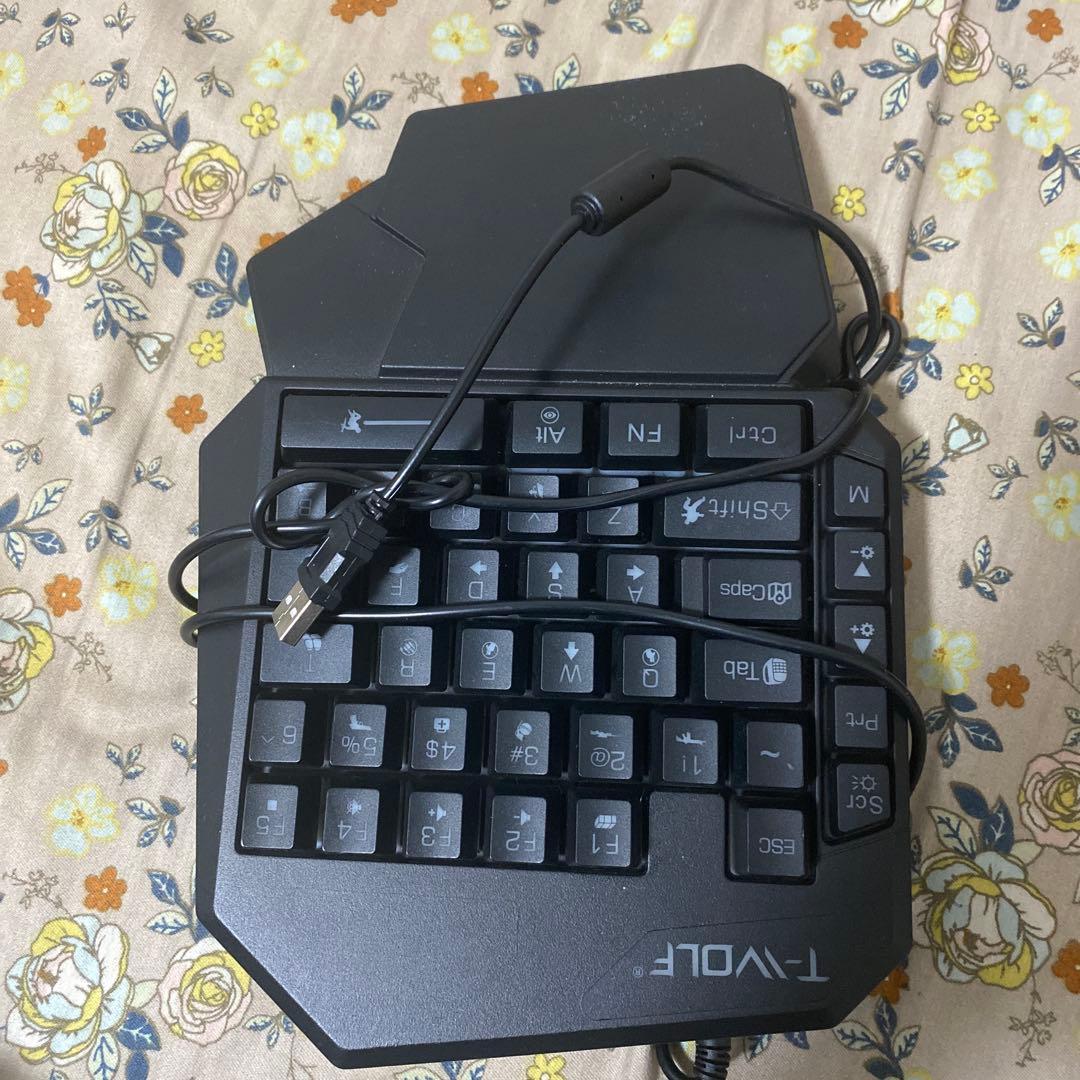 T-WOLF テンキーレスキーボード USB接続