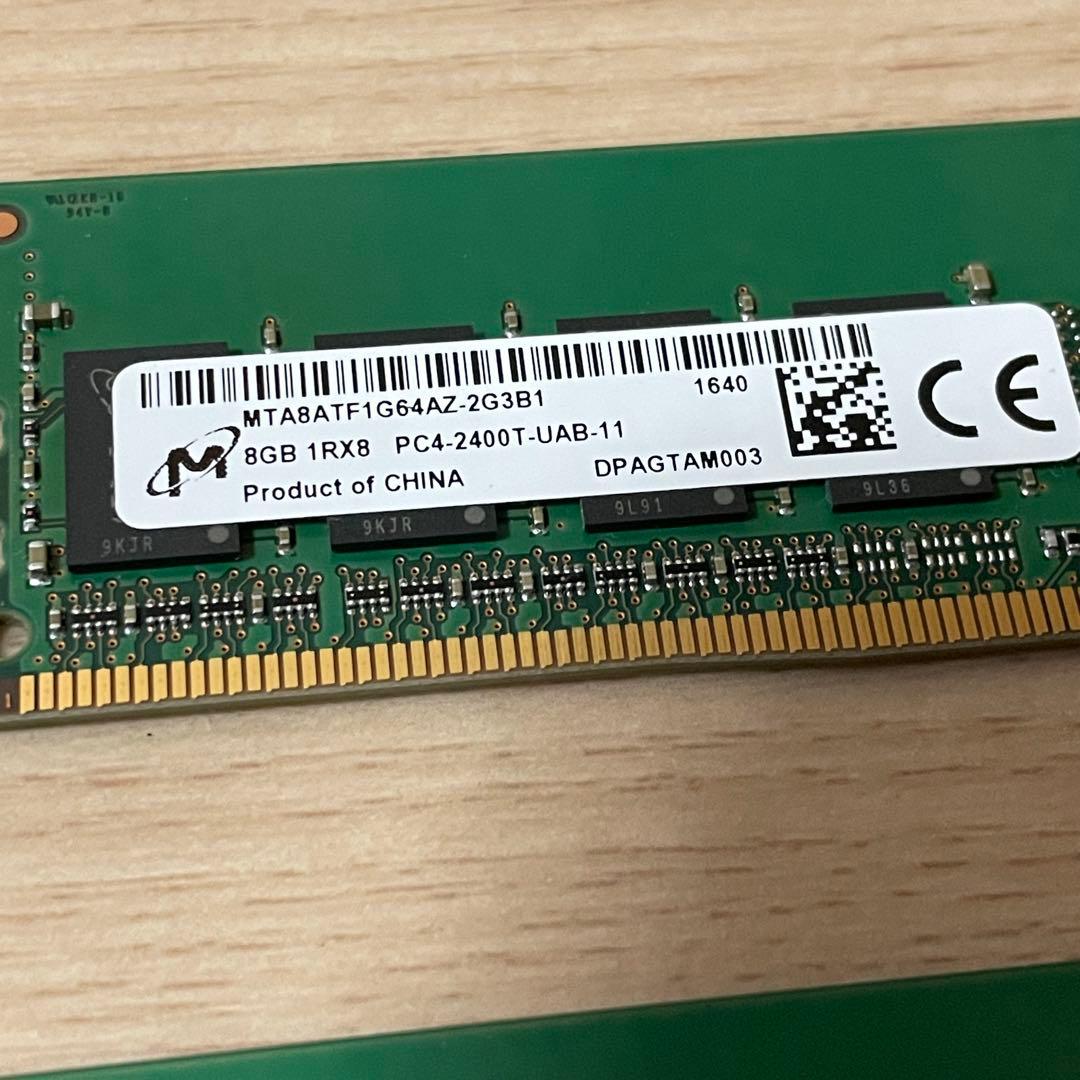 デスクトップパソコン　メモリ　PC4 2400T 8GB 2枚　16GB